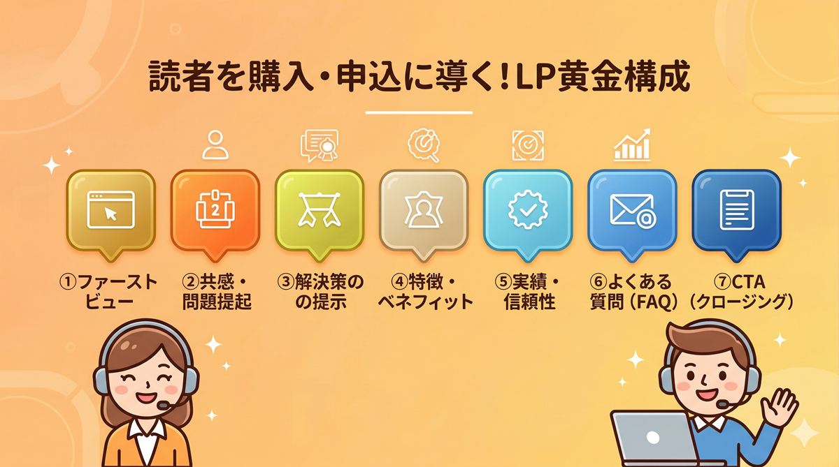 ランディングページ（LP）とは？ホームページとの違い、初心者向け構成と作り方